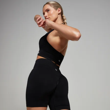 Short sans coutures MP Tempo pour femmes – Noir