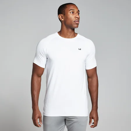 T-shirt d’entraînement à manches courtes MP pour hommes – Blanc