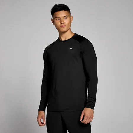 T-shirt d’entraînement à manches longues MP pour hommes – Noir