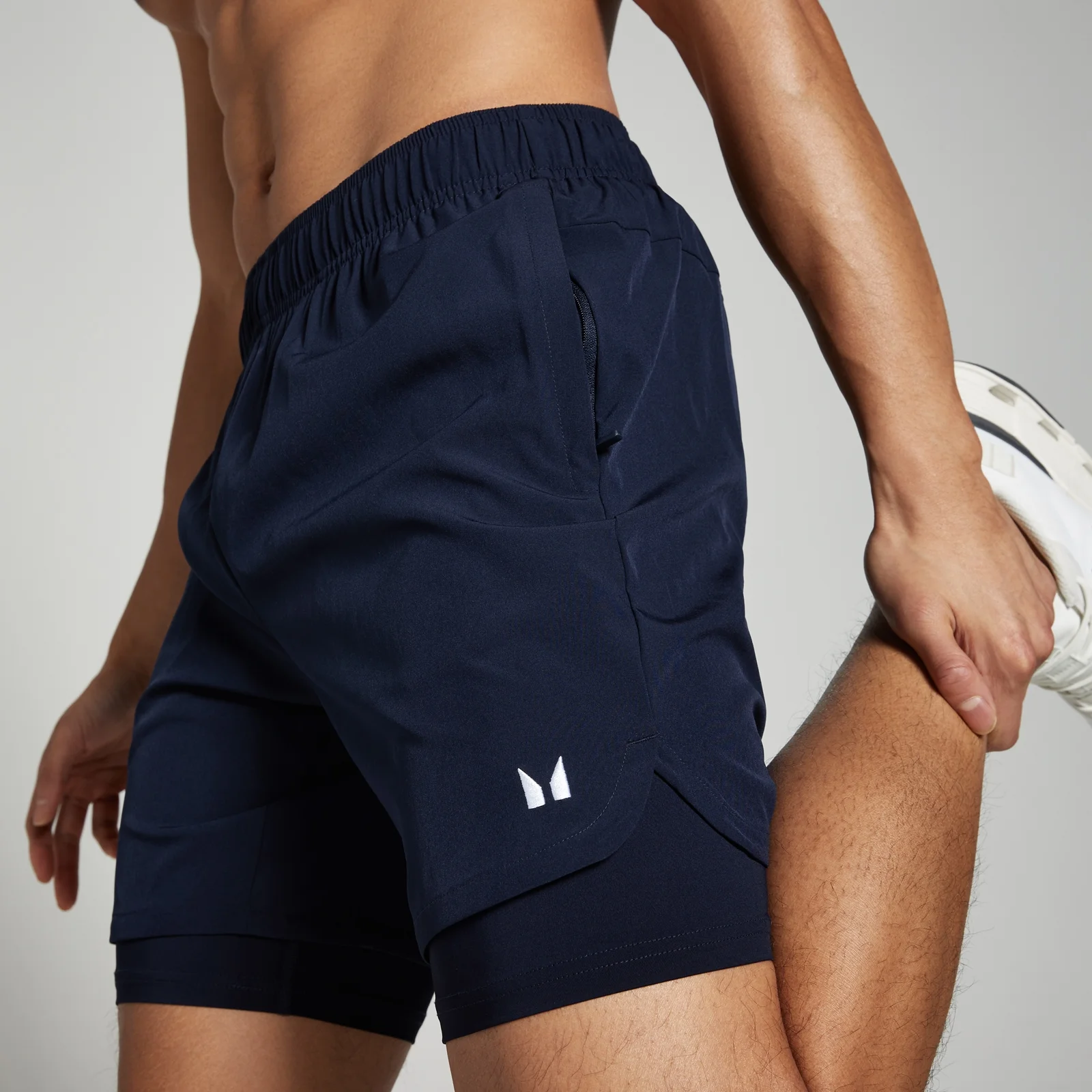 Short d’entraînement 2-en-1 MP pour hommes – Bleu marine - XS Image 1
