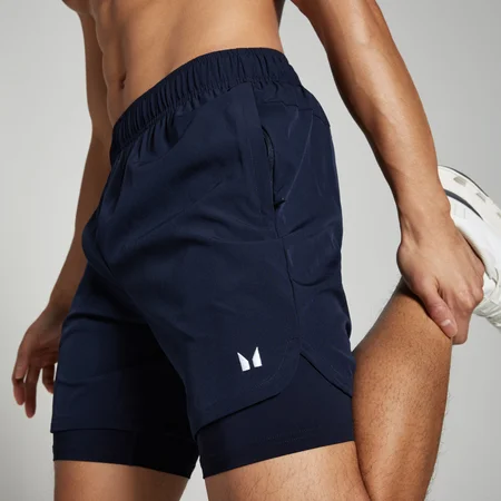 Short d’entraînement 2-en-1 MP pour hommes – Bleu marine