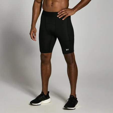Short d’entraînement première couche MP pour hommes – Noir