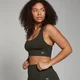 Brassière de sport sans coutures MP Shape pour femmes – Vert forêt