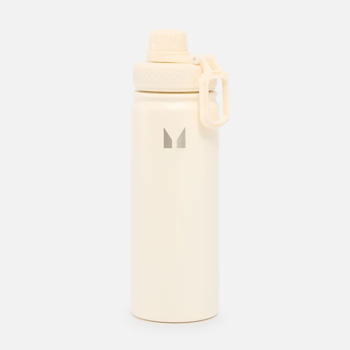 Gourde en acier inoxydable de taille moyenne – Crème naturel