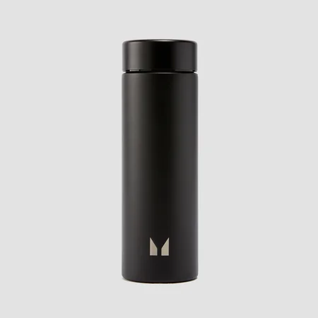 Gourde en acier inoxydable recyclé de grande taille Myprotein – Noir