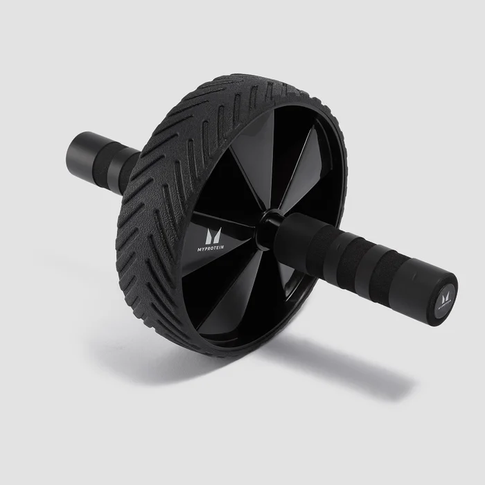 Lot de rouleau abdominal et tapis Myprotein – Noir