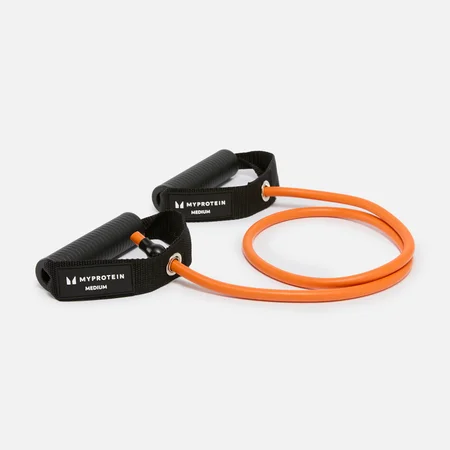 Bande de résistance avec anses Myprotein – Résistance moyenne – Orange brûlé