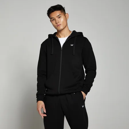 Sweat à capuche zippé MP Rest Day pour hommes – Noir