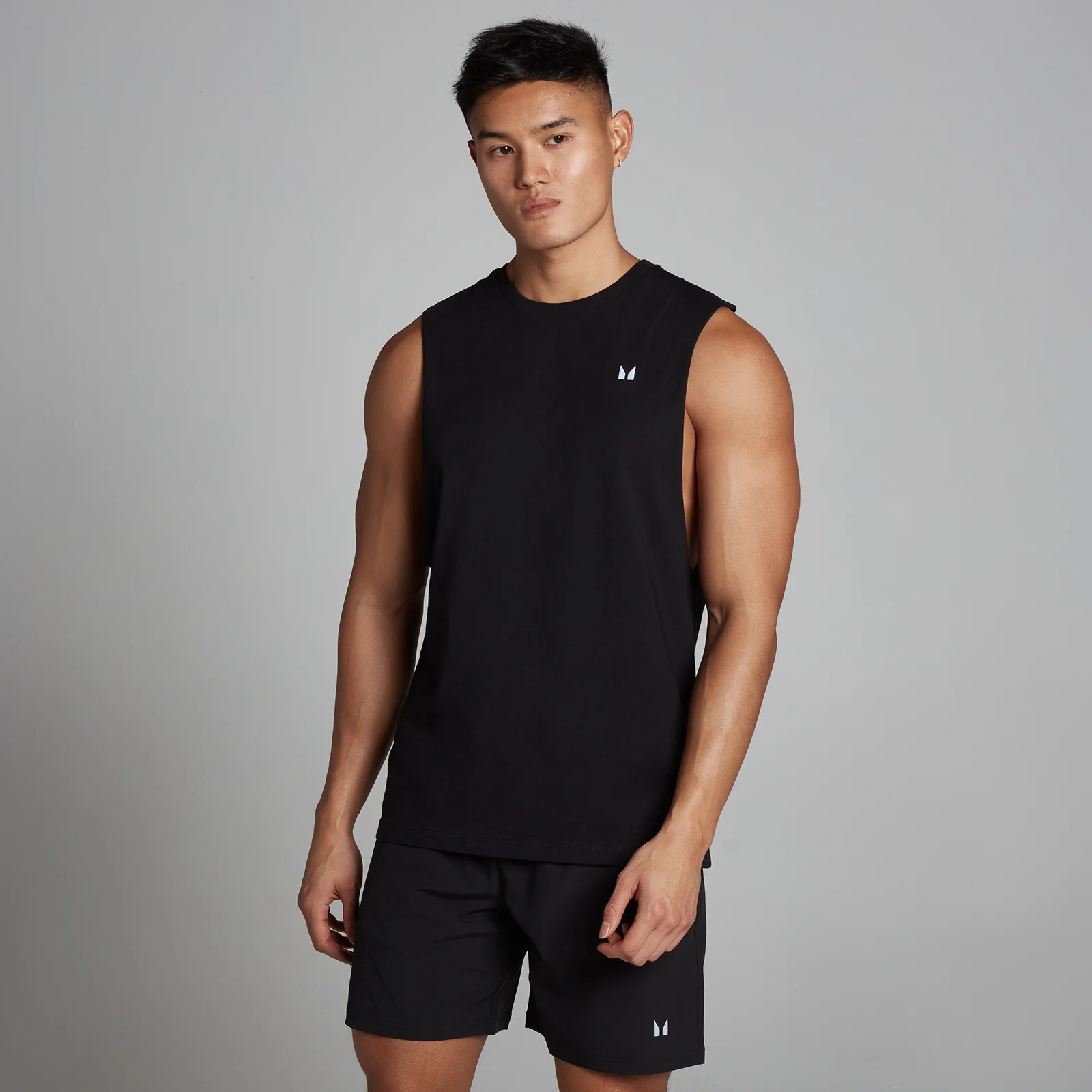 Débardeur à emmanchures échancrées MP Rest Day pour hommes – Noir - XS Image 1