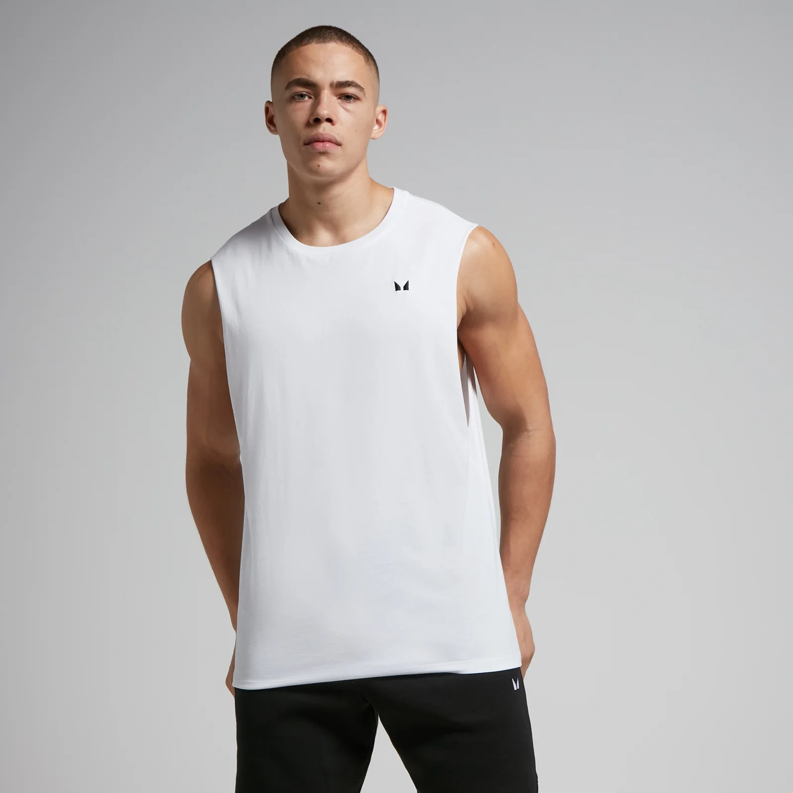 Débardeur à emmanchures échancrées MP Rest Day pour hommes – Blanc - XS Image 1