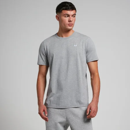 T-shirt à manches courtes MP Rest Day pour hommes – Gris chiné