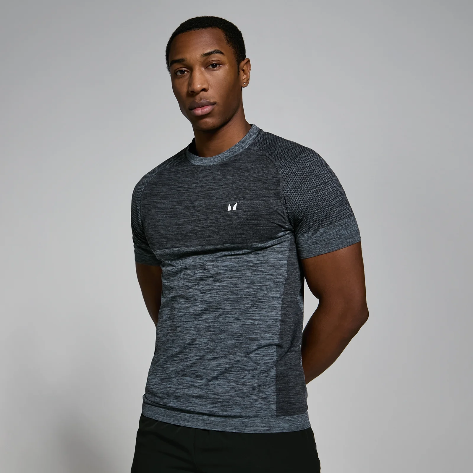 T-shirt sans coutures à manches courtes MP pour hommes – Craie - XS Image 1
