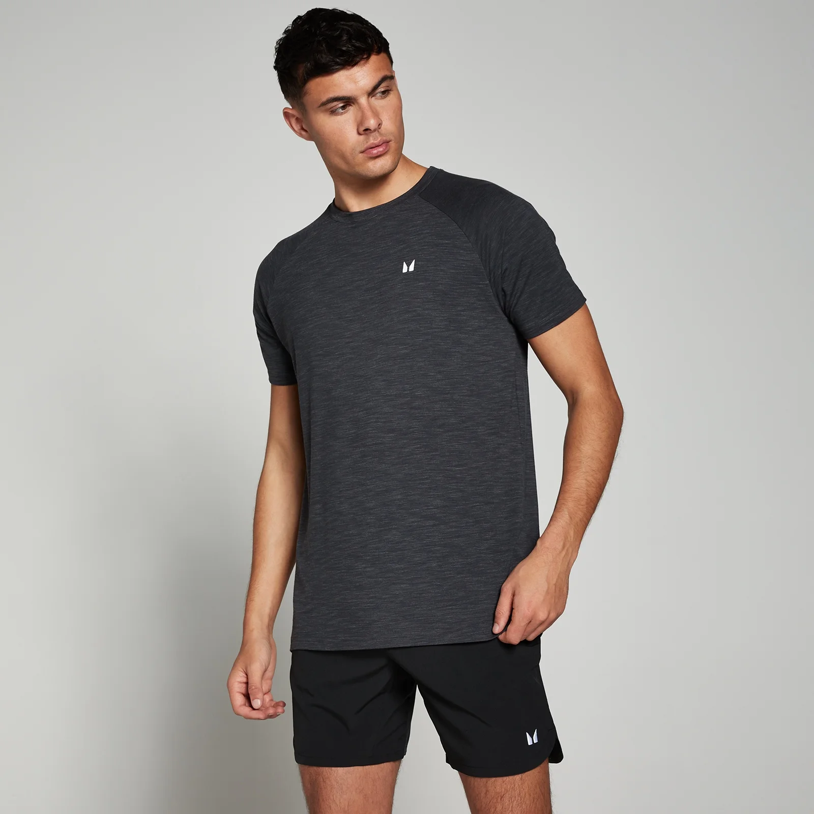 T-shirt à manches courtes MP Performance pour hommes – Noir chiné - S Image 1