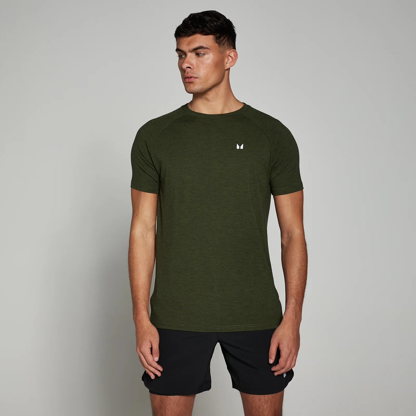 T-shirt à manches courtes MP Performance pour hommes – Vert armée chiné - XS Image 1