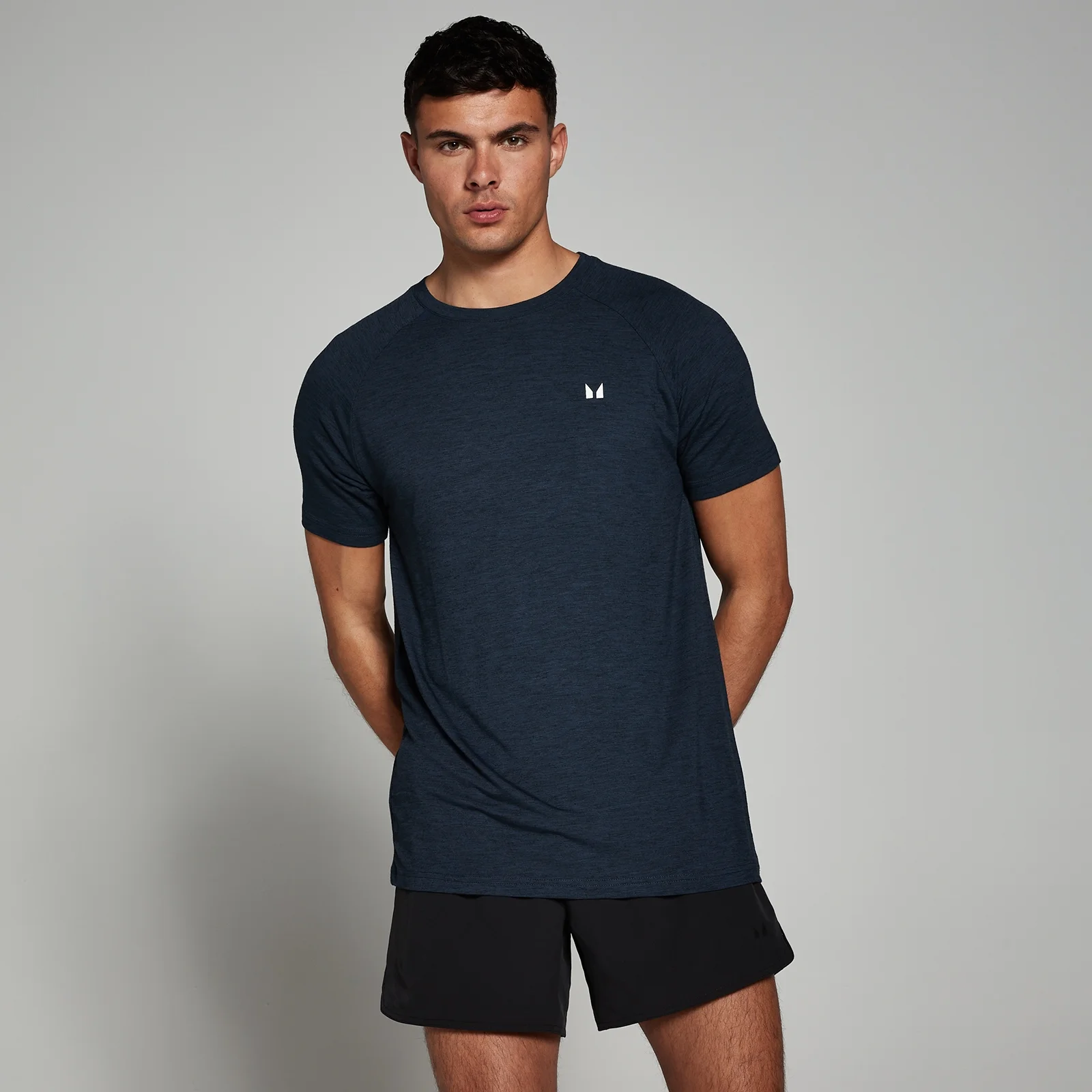 T-shirt à manches courtes MP Performance pour hommes – Bleu marine chiné - XS Image 1