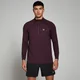 Haut à fermeture éclair ¼ MP Performance pour hommes – Merlot chiné