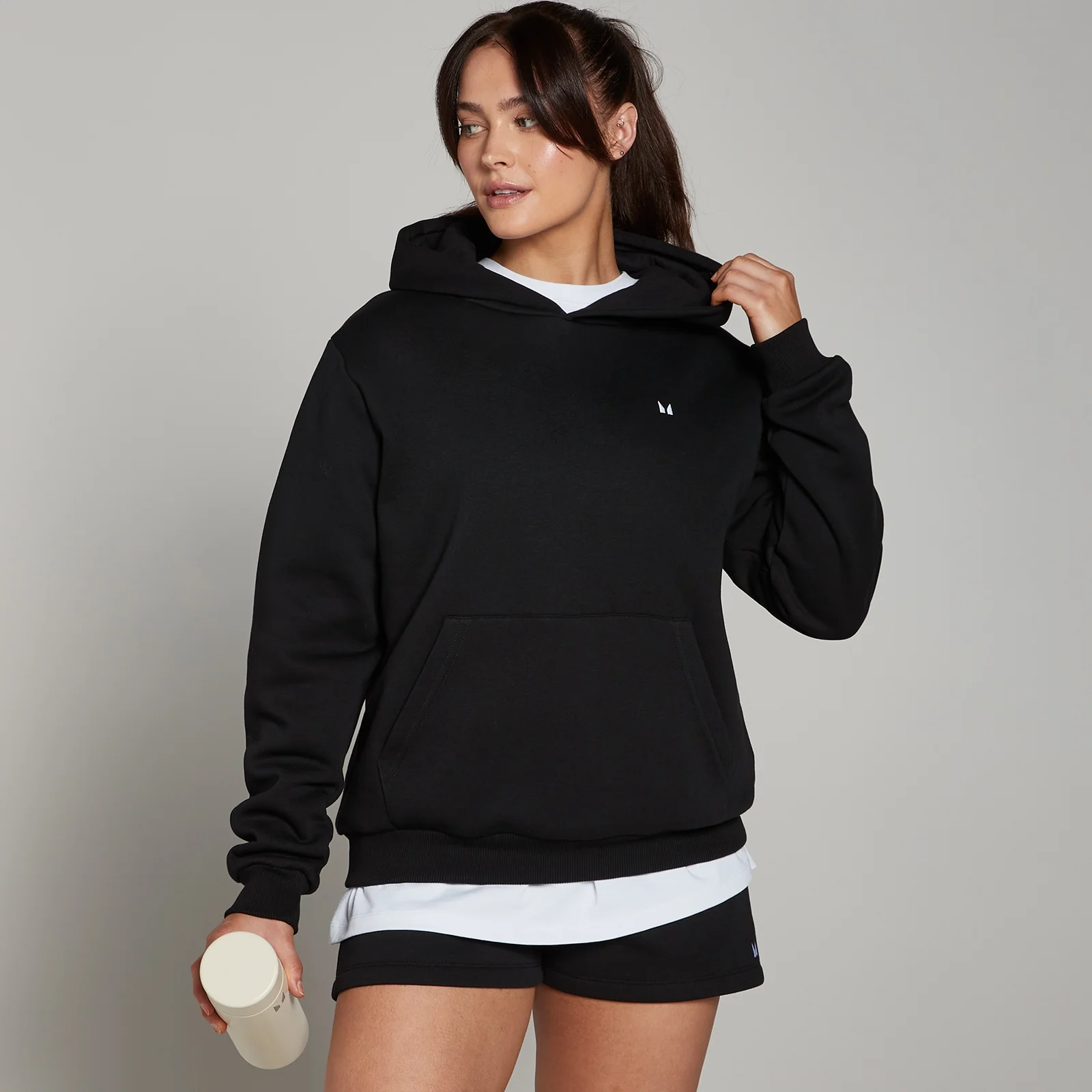 Sweat à capuche coupe classique MP Basics pour femmes – Noir - S Image 1