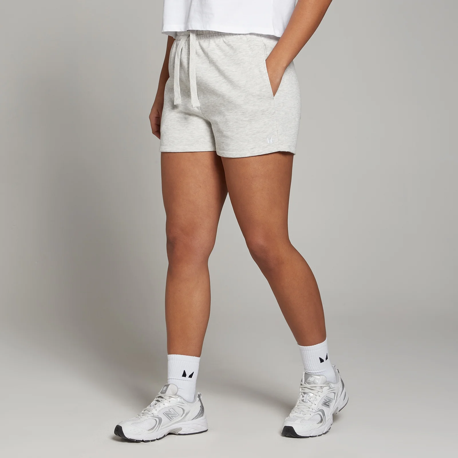 Short MP Basics pour femmes – Gris clair chiné - S Image 1