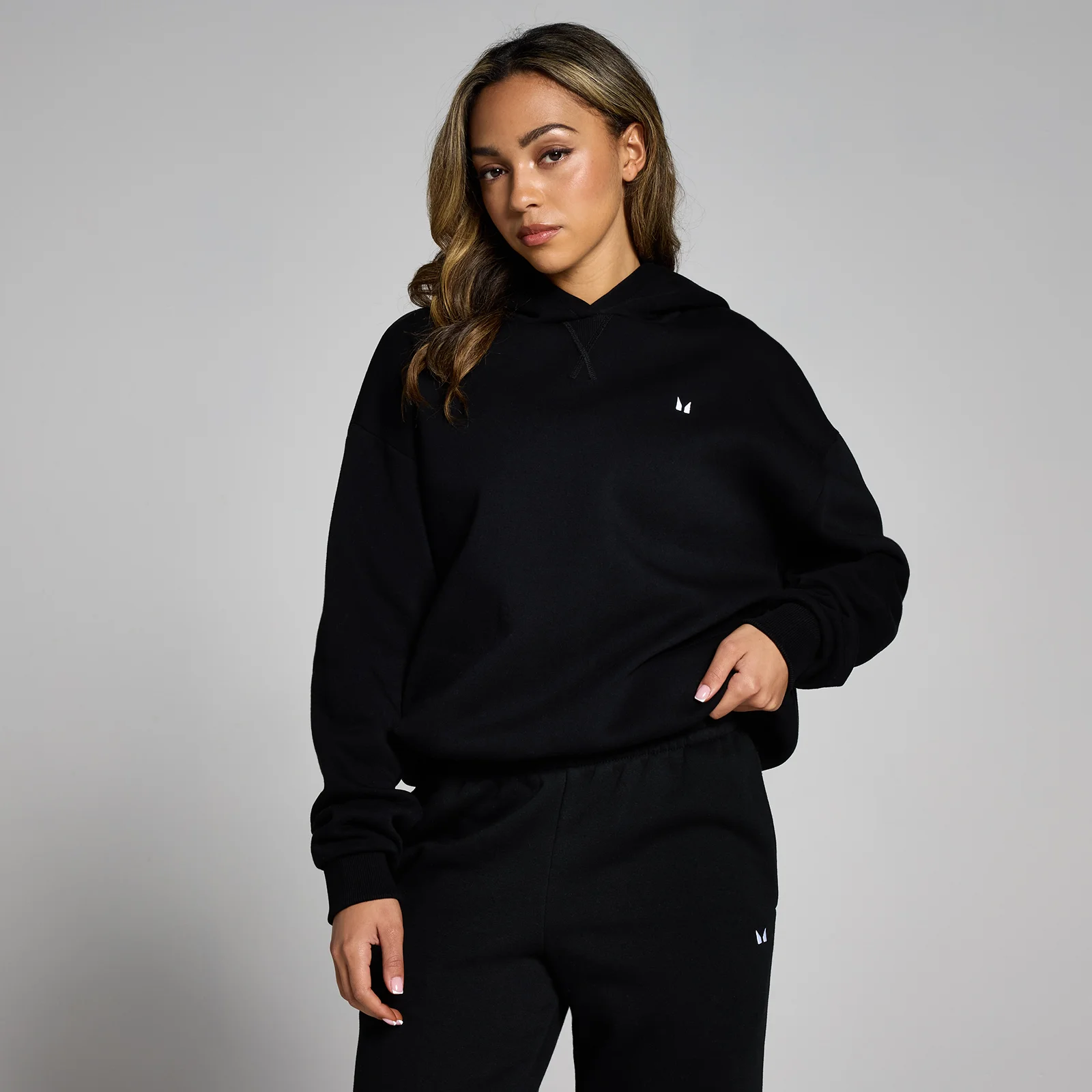 Sweat à capuche oversize MP Basics pour femmes – Noir - XXS Image 1