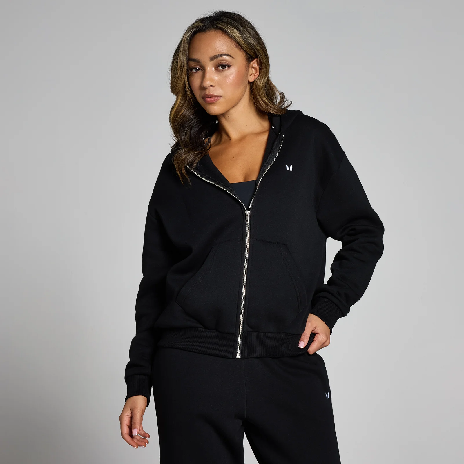 Sweat à capuche zippé MP Basics pour femmes – Noir - XXS Image 1