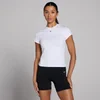T-shirt moulant à manches courtes MP Basics pour femmes – Blanc
