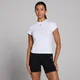 T-shirt moulant à manches courtes MP Basics pour femmes – Blanc