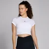 T-shirt court moulant à manches courtes MP Basics pour femmes – Blanc
