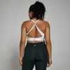 Brassière de sport à dos croisé MP Power pour femmes – Blanc