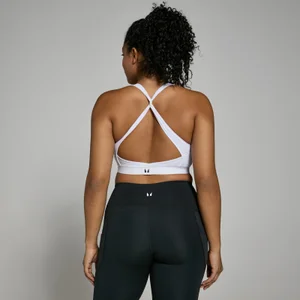 Brassière de sport à dos croisé MP Power pour femmes – Blanc - Size XS