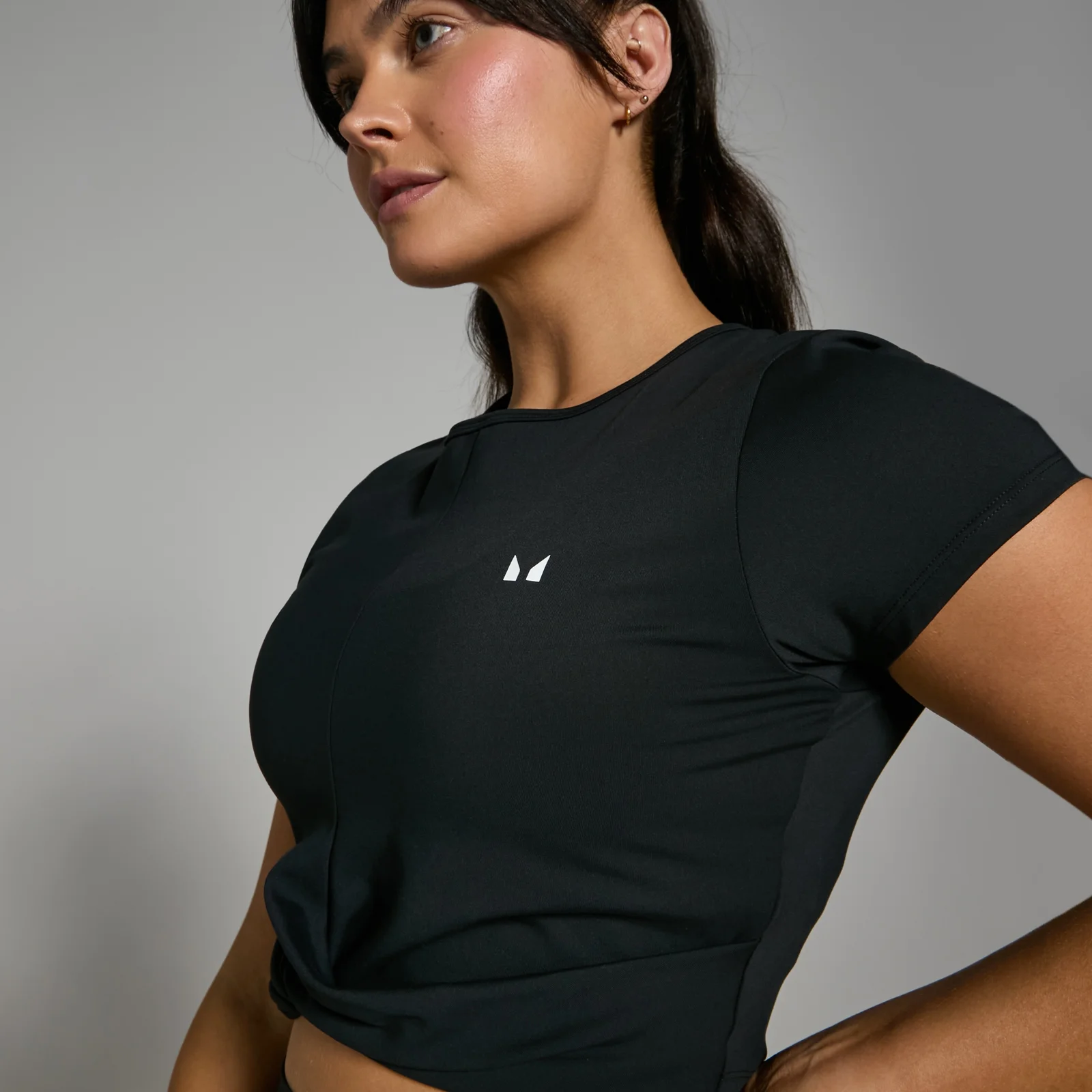 Crop top à manches courtes MP Power pour femmes – Noir - XS Image 1