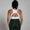 Brassière de sport longue MP Power pour femmes – Blanc