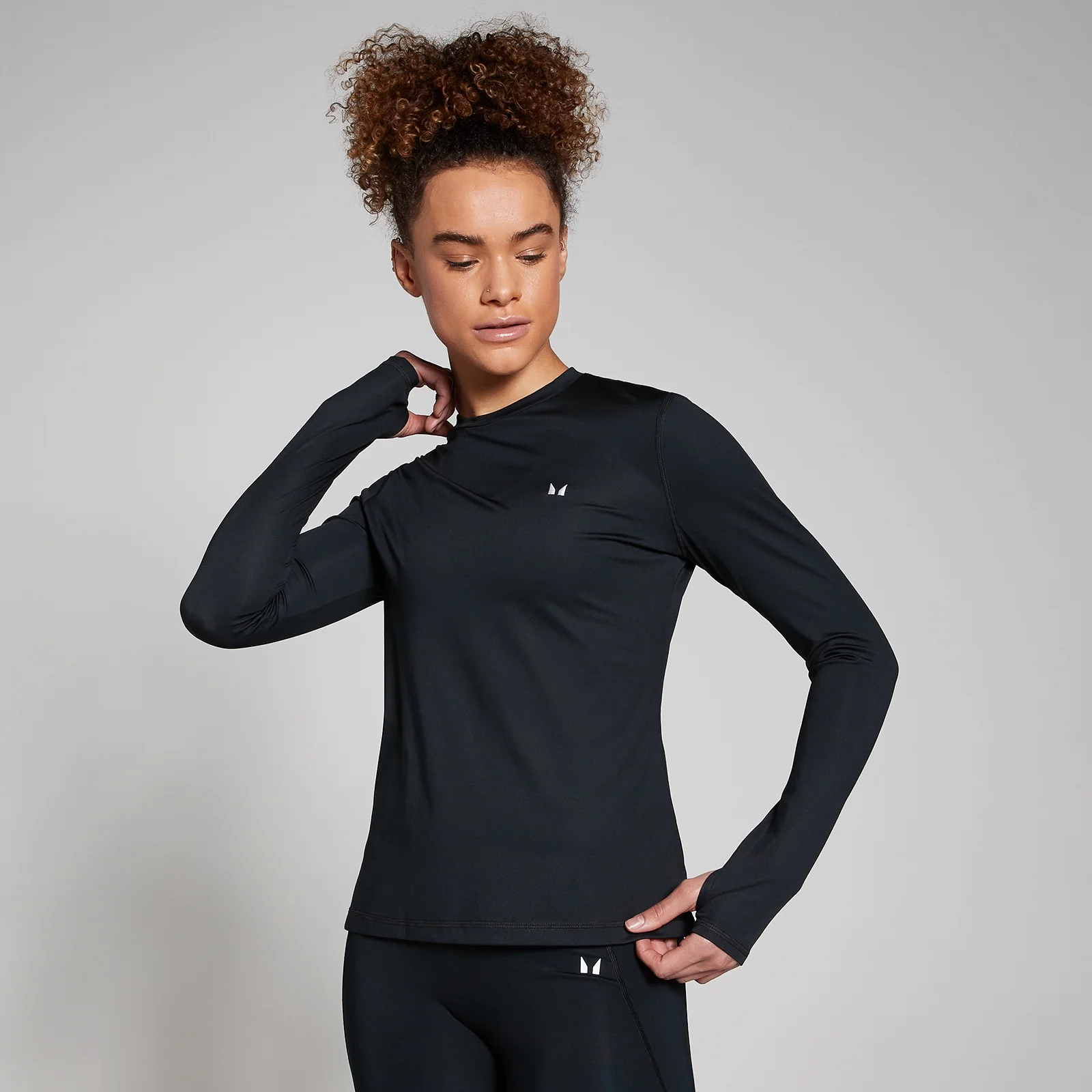 T-shirt d’entraînement à manches longues MP pour femmes – Noir - S Image 1