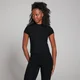 T-shirt moulant à manches courtes MP Tempo pour femmes – Noir