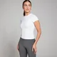 T-shirt moulant à manches courtes MP Tempo pour femmes – Blanc