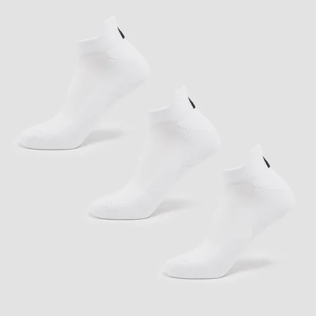 Chaussettes d’entraînement unisexes MP (lot de 3 paires) – Blanc
