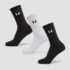 Chaussettes de tennis MP Essentials pour femmes (lot de 3) – Noir/Blanc