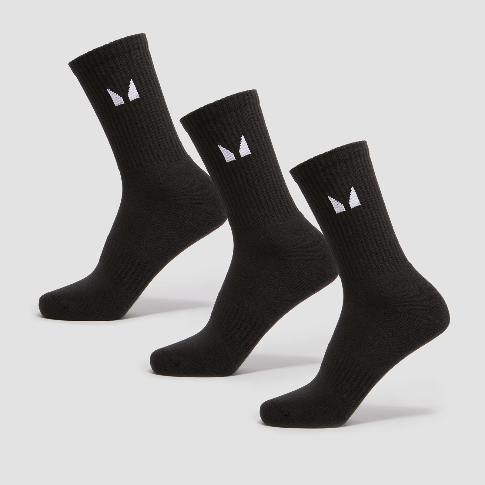 Chaussettes unisexes MP (lot de 3 paires) – Noir - UK 2-5 Image 1