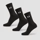 Chaussettes unisexes MP (lot de 3 paires) – Noir