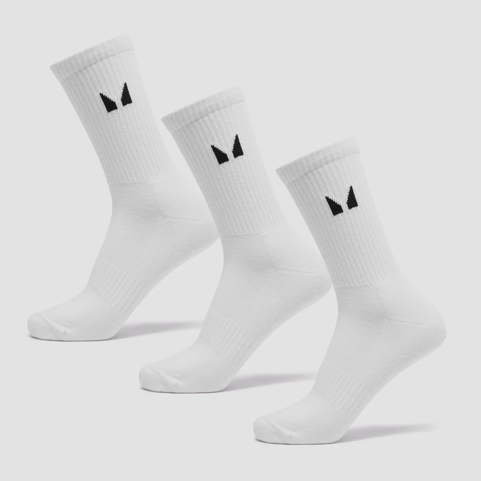 Chaussettes unisexes MP (lot de 3 paires) – Blanc - UK 2-5 Image 1