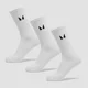 Chaussettes unisexes MP (lot de 3 paires) – Blanc
