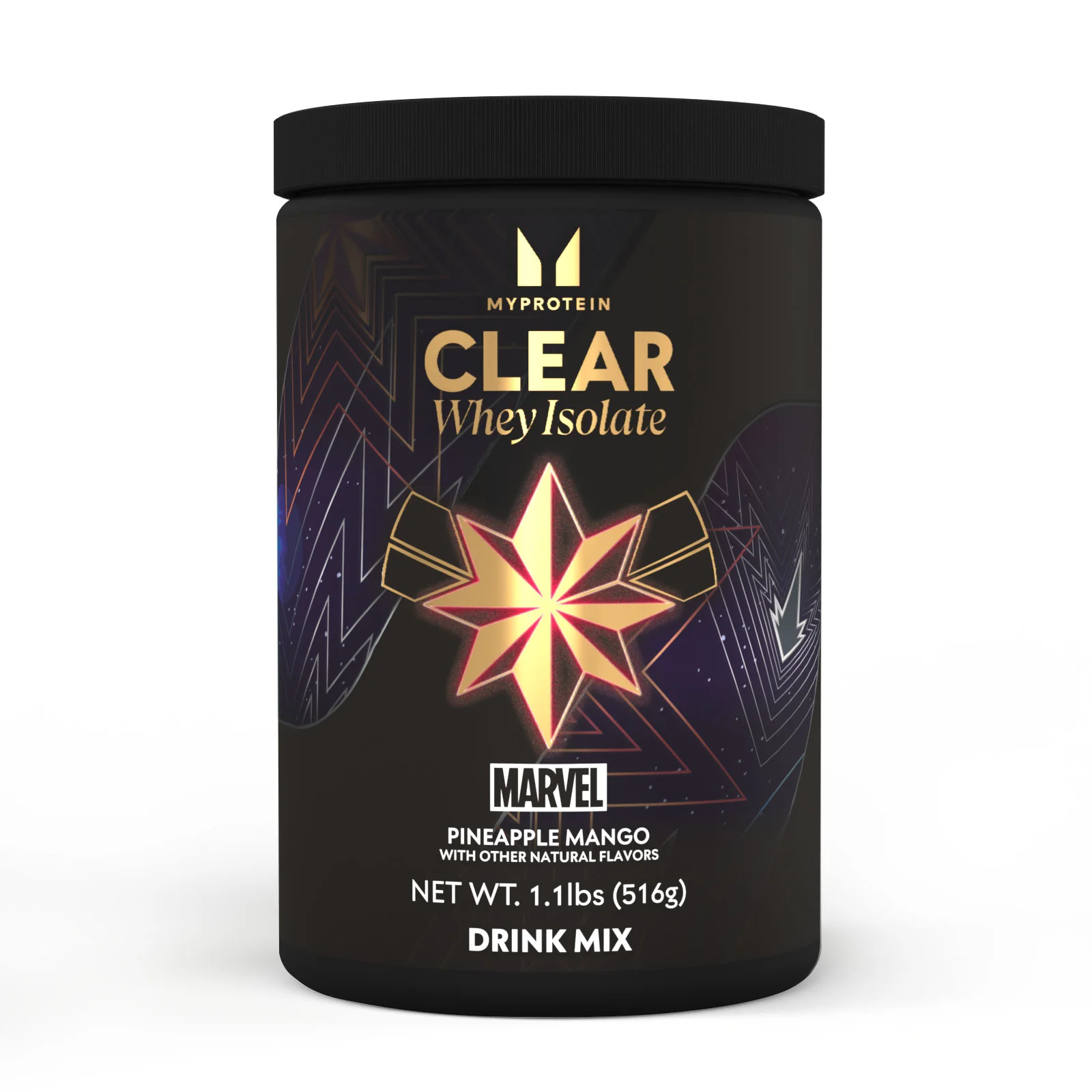 Myprotein Clear Whey Isolate x Marvel - 20portions - Captain Marvel - Pineapple Mango Image 1
