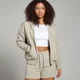 Sweat à capuche oversize zippé MP Basic pour femmes – Brouillard