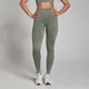Legging côtelé sans coutures MP Tempo pour femmes – Vert mousse