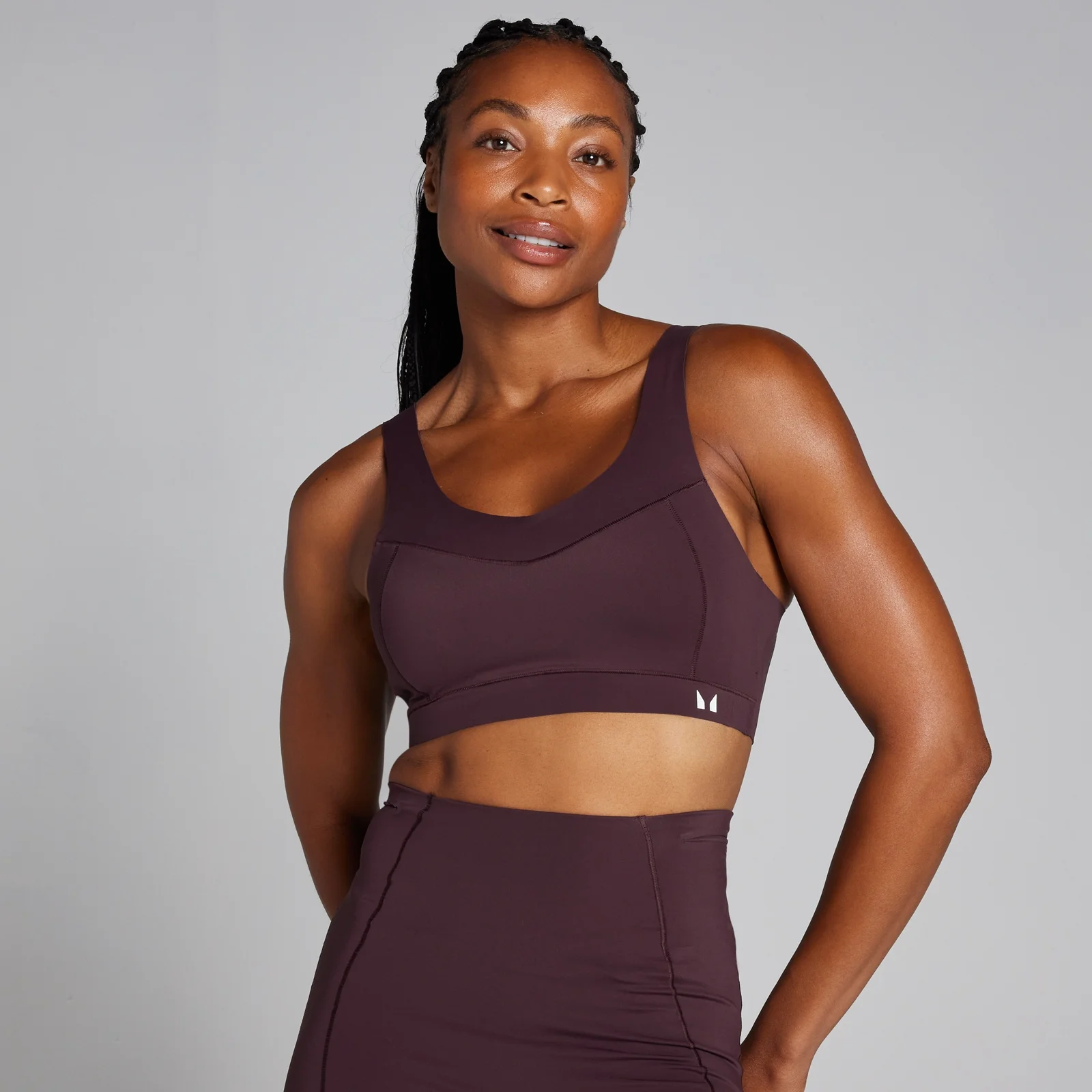 Brassière de sport Bonded Tempo Ultra pour femmes – Baie chocolat - XS Image 1