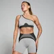 Brassière côtelée sans coutures MP Contrast pour femmes – Noir/Gris