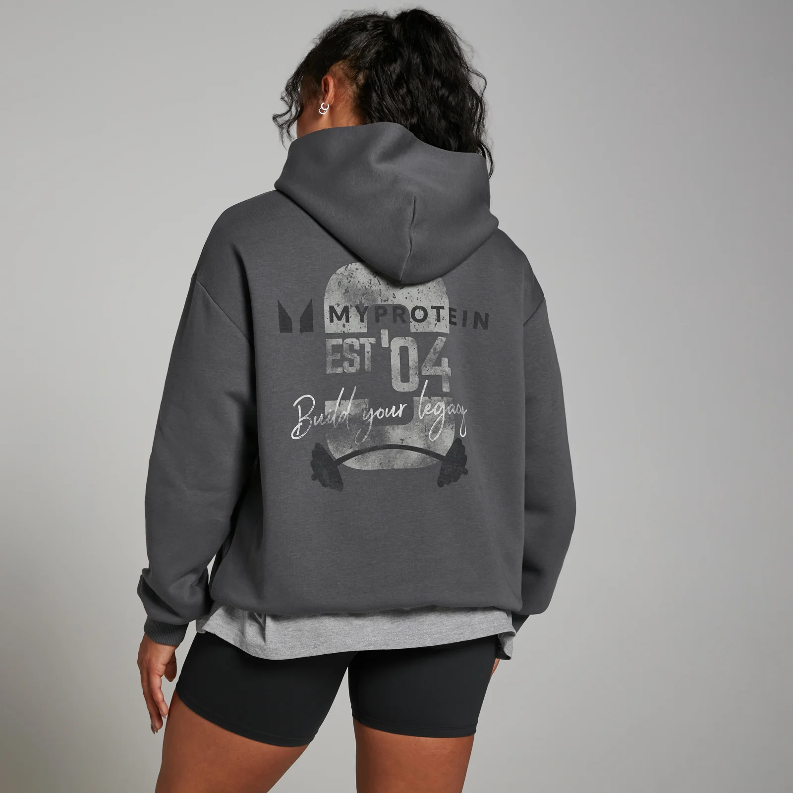 Sweat à capuche MP Origin Graphic – Gris délavé - XXS-XS Image 1