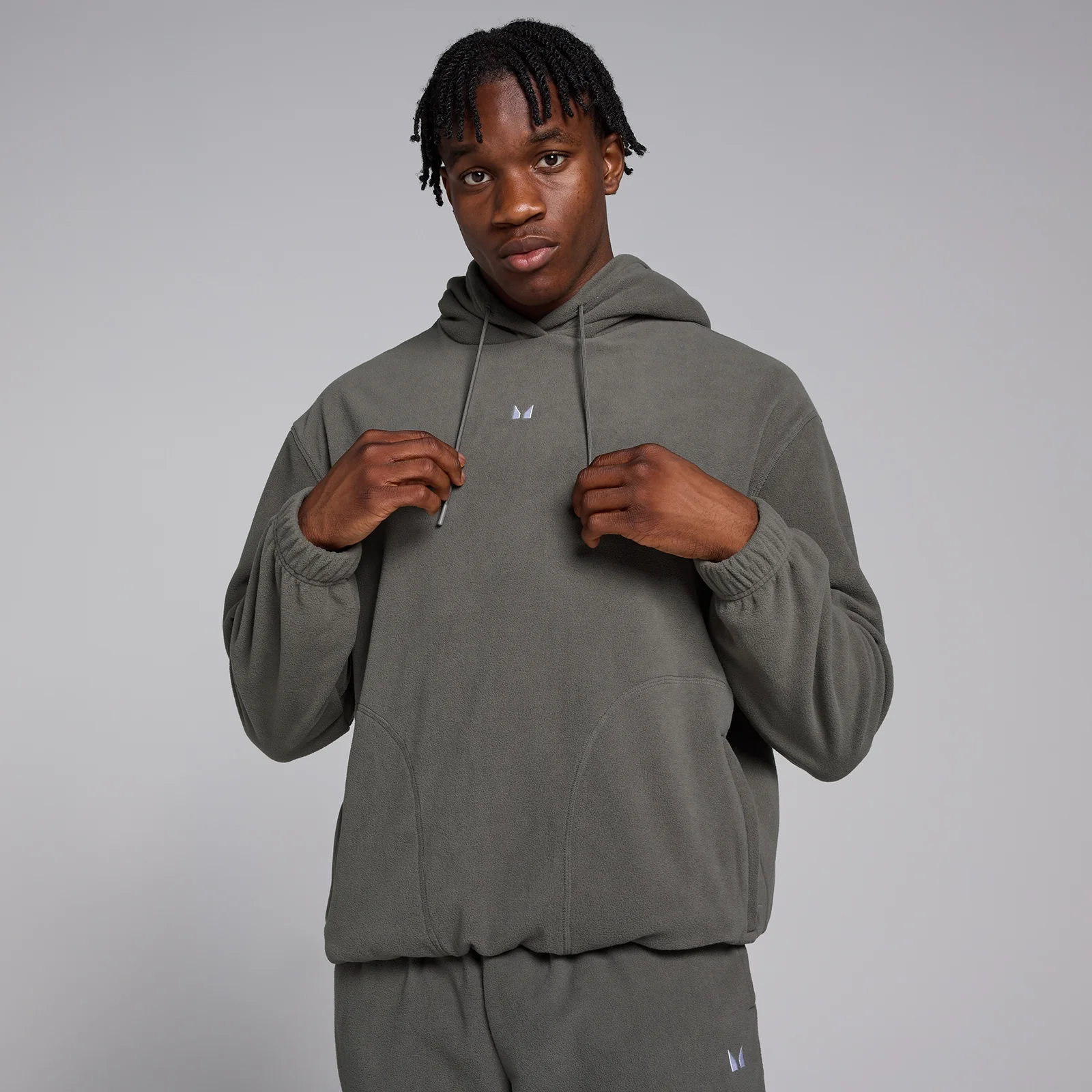 Haut en polaire MP pour hommes – Gris acier - L Image 1