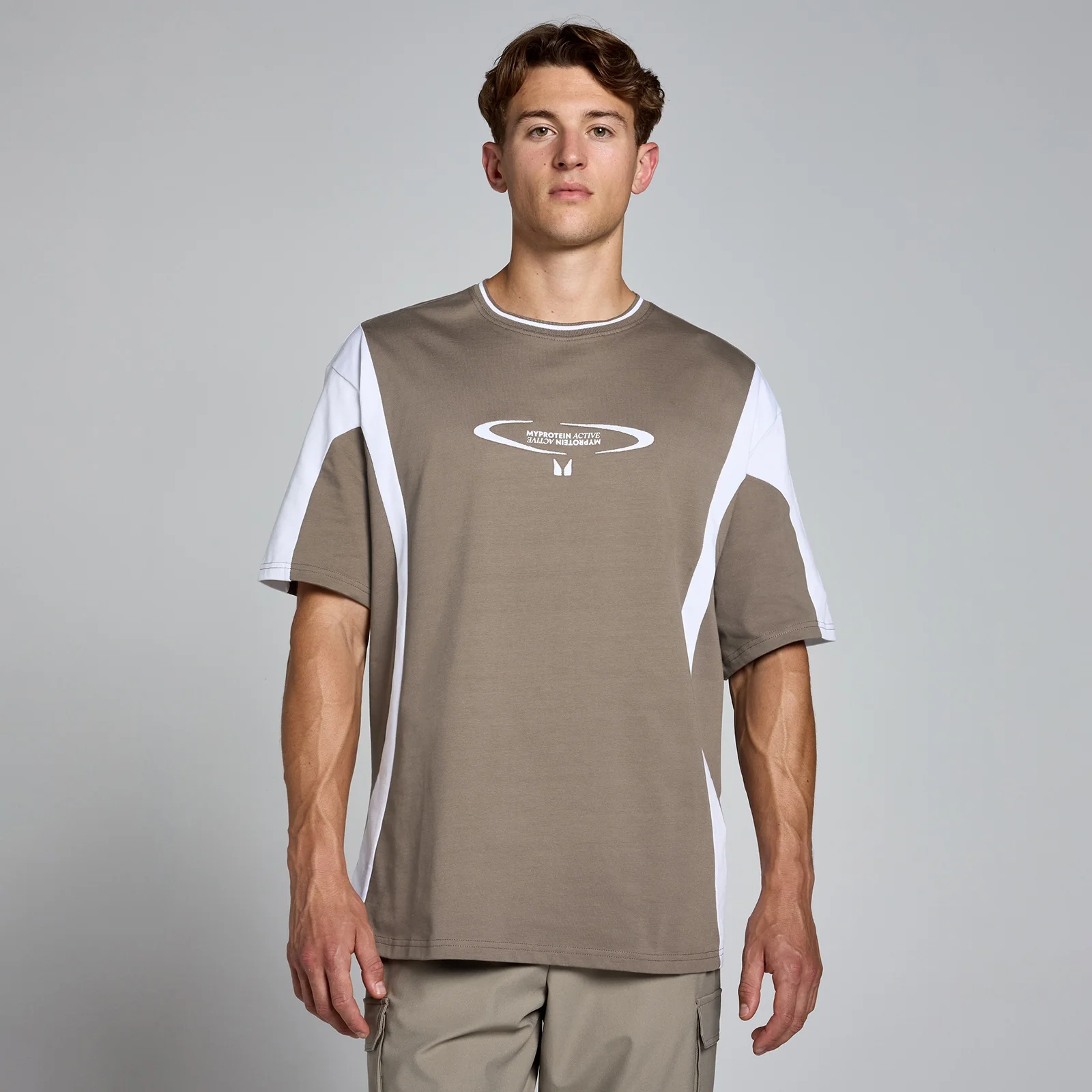 T-shirt oversize MP Tempo Contrast Retro pour hommes – Espresso - XXL - XXXL Image 1