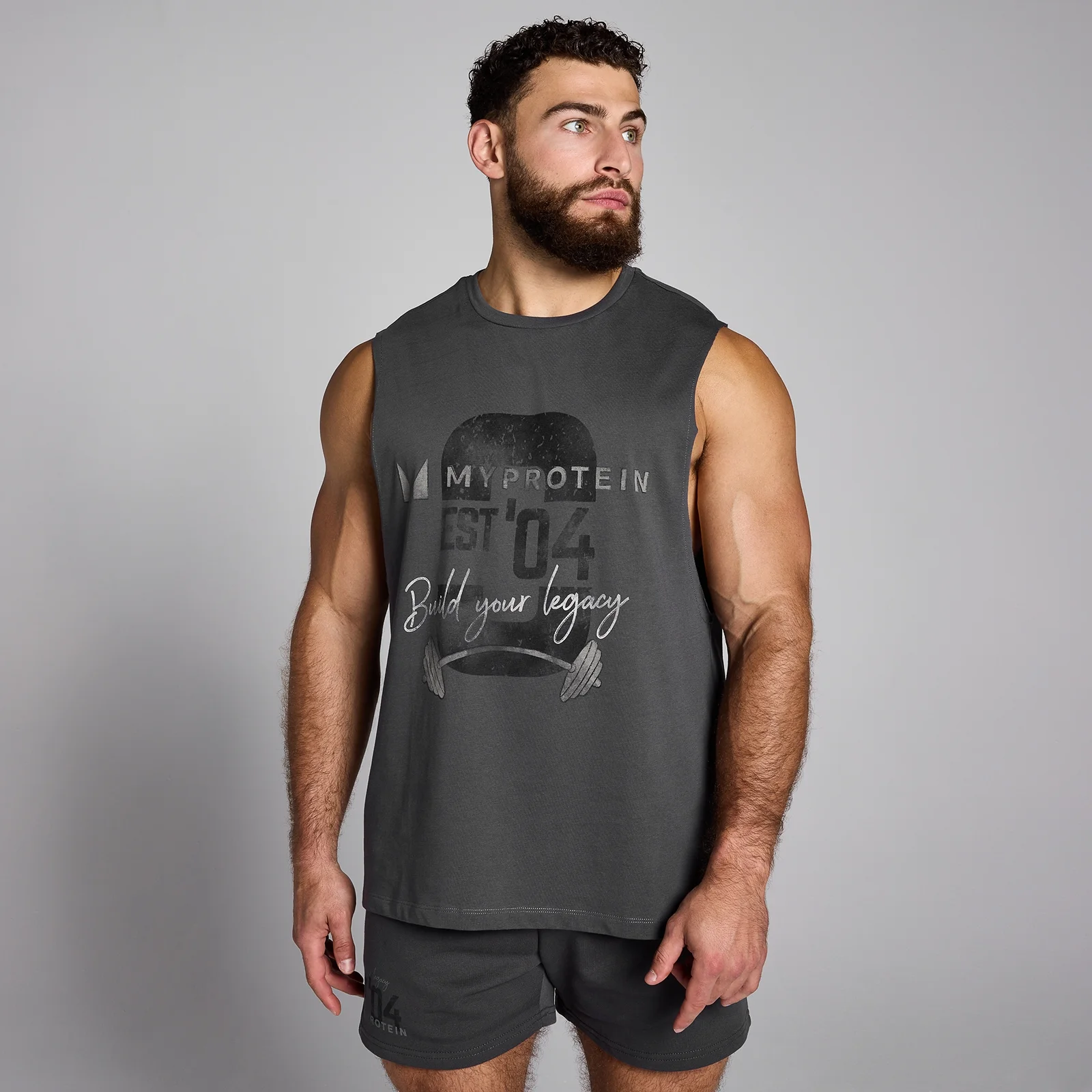 Débardeur MP Origin Graphic pour hommes – Gris délavé - XS Image 1