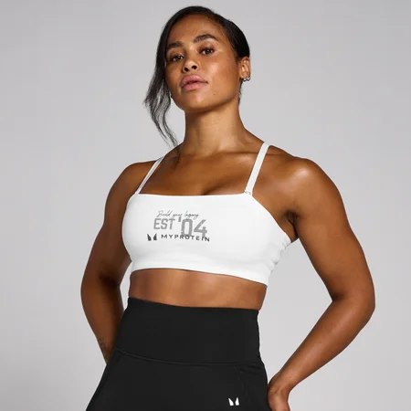 Brassière d’entraînement graphique MP Origin pour femmes – Blanc